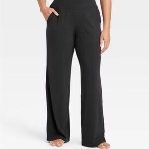NWT All in Motion Everyday Soft Black Wide-Leg Yoga Pants Sz XL